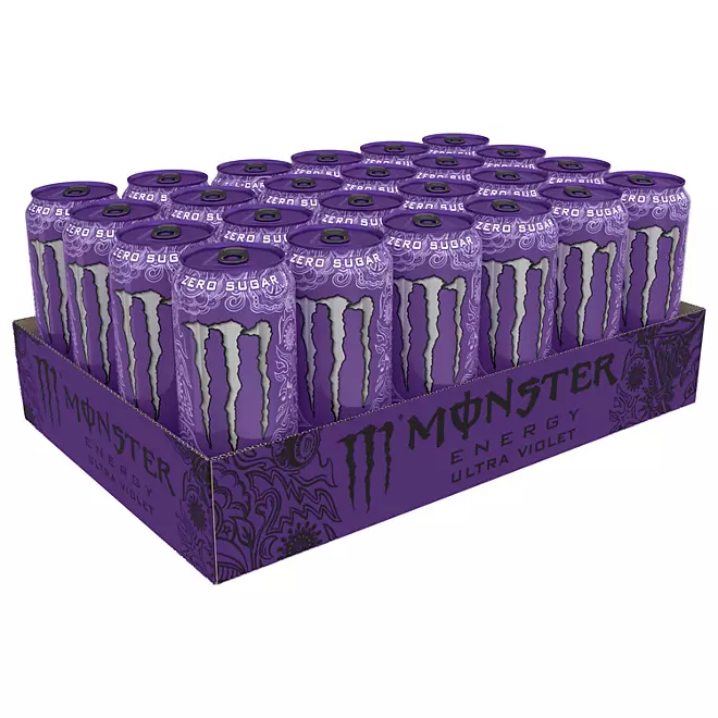 Monster Energy Ultra Violet Sugar Free Energy Drink (16 fl. oz., 24 pk.) Jarasim